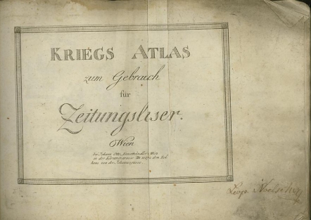 Kriegs Atlas zum Gebrauch für Zeitungsleser.